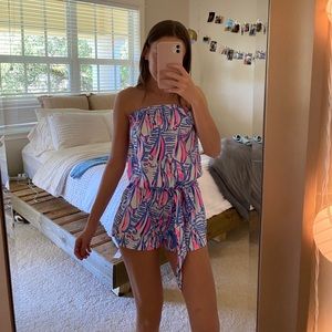Red right return Lilly Pulitzer Ritz Romper